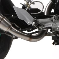 Egzoz ile uyumlu Ktm Duke 200 2012-2020, Deeptone Inox, Egzoz yasal, onaylı, çıkarılabilir db killer ve bağlantı borulu susturucu 