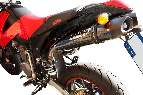 Egzoz ile uyumlu Ktm Duke II 2000-2006, Furore Nero, Homologe sistem Double Susturucu ve özel bağlantı borusu 