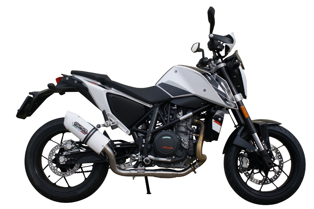 Egzoz ile uyumlu Ktm Duke 690 2012-2016, Albus Evo4, Egzoz yasal, onaylı, çıkarılabilir db killer ve bağlantı borulu susturucu 