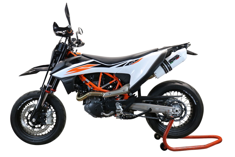 Egzoz ile uyumlu Ktm Enduro 690 R 2019-2020, Albus Evo4, Onaylı egzoz, bağlantı borusu ve çıkarılabilir db öldürücü dahil Avrupa DIŞI pazarlar için yasal 