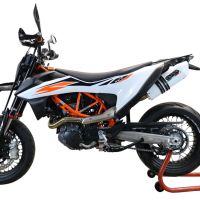 Egzoz ile uyumlu Ktm Enduro 690 R 2019-2020, Albus Evo4, Onaylı egzoz, bağlantı borusu ve çıkarılabilir db öldürücü dahil Avrupa DIŞI pazarlar için yasal 