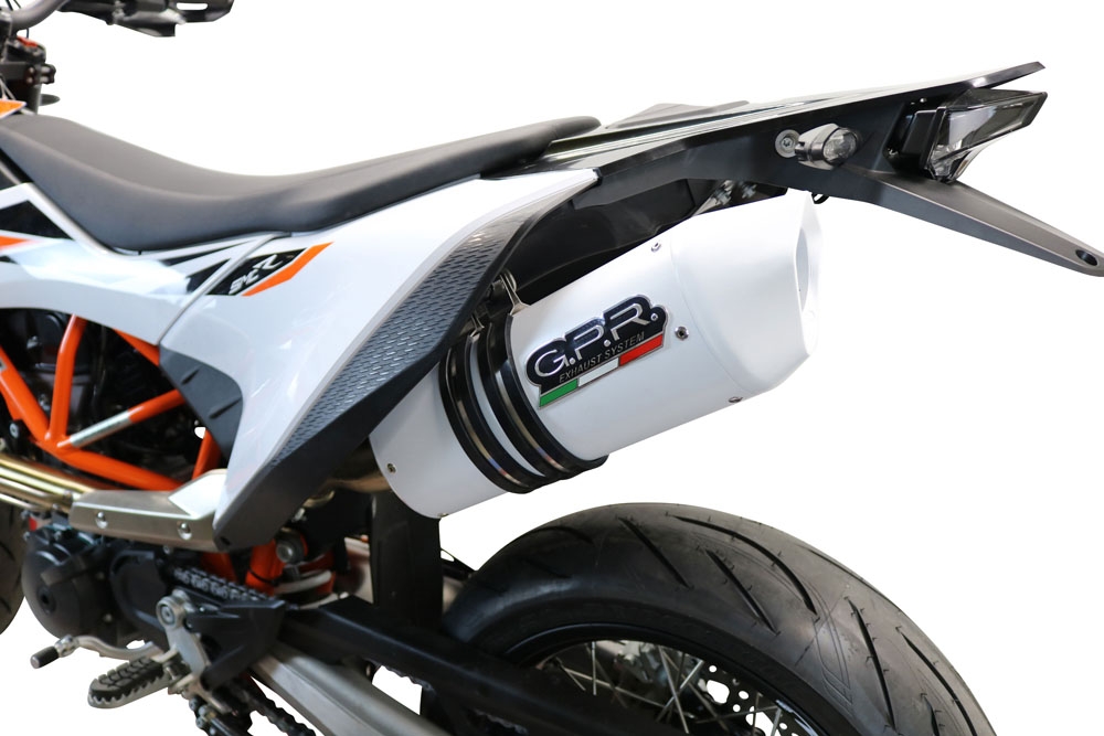 Egzoz ile uyumlu Ktm Enduro 690 R 2019-2020, Albus Evo4, Onaylı egzoz, bağlantı borusu ve çıkarılabilir db öldürücü dahil Avrupa DIŞI pazarlar için yasal 