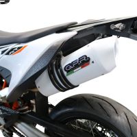 Egzoz ile uyumlu Ktm Enduro 690 R 2019-2020, Albus Evo4, Onaylı egzoz, bağlantı borusu ve çıkarılabilir db öldürücü dahil Avrupa DIŞI pazarlar için yasal 
