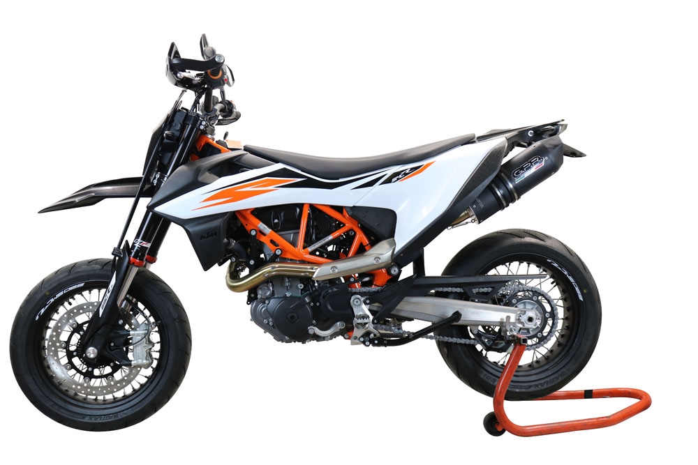 Egzoz ile uyumlu Ktm Enduro 690 R 2019-2020, Furore Evo4 Nero, Onaylı egzoz, bağlantı borusu ve çıkarılabilir db öldürücü dahil Avrupa DIŞI pazarlar için yasal 
