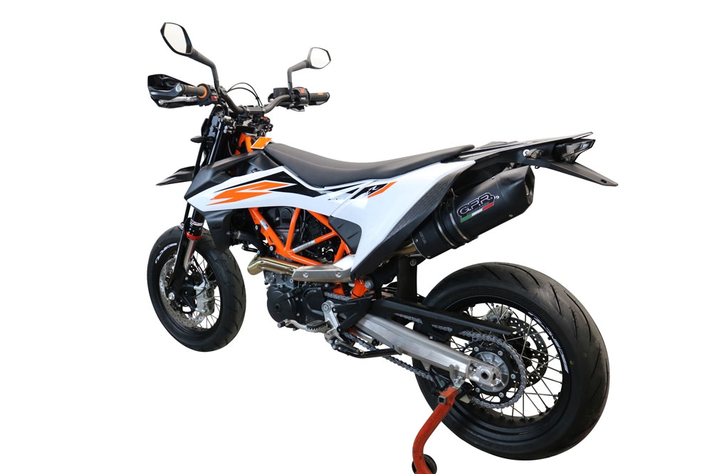 Egzoz ile uyumlu Ktm Enduro 690 R 2019-2020, Furore Evo4 Nero, Onaylı egzoz, bağlantı borusu ve çıkarılabilir db öldürücü dahil Avrupa DIŞI pazarlar için yasal 