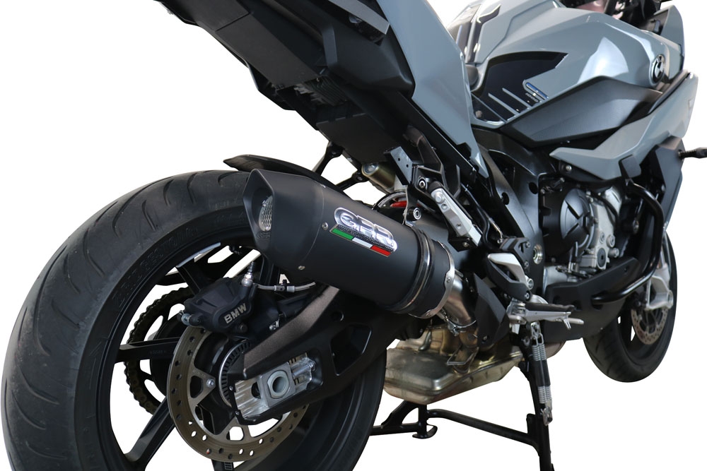 Egzoz ile uyumlu Bmw S 1000 XR -M 2020-2025, Furore Evo4 Nero, Egzoz yasal, onaylı, çıkarılabilir db killer ve bağlantı borulu susturucu 