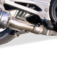 Exhaust compatible with Kawasaki ER 5 1996-2006, Furore Nero, Homologated legal slip-on exhaust including removable db killer and link pipe 
