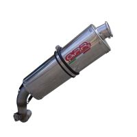 Exhaust compatible with Bmw F 650 St 1993-2002, Trioval, Homologated legal slip-on exhaust including removable db killer and link pipe 