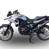 Egzoz ile uyumlu Bmw F 700 Gs 2011-2015, Powercone Evo, Egzoz yasal, onaylı, çıkarılabilir db killer ve bağlantı borulu susturucu 