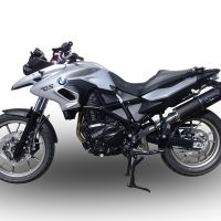 Egzoz ile uyumlu Bmw F 700 Gs 2016-2018, Furore Evo4 Nero, Egzoz yasal, onaylı, çıkarılabilir db killer ve bağlantı borulu susturucu 