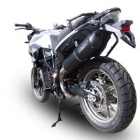 Egzoz ile uyumlu Bmw F 700 Gs 2016-2018, Furore Evo4 Nero, Egzoz yasal, onaylı, çıkarılabilir db killer ve bağlantı borulu susturucu 