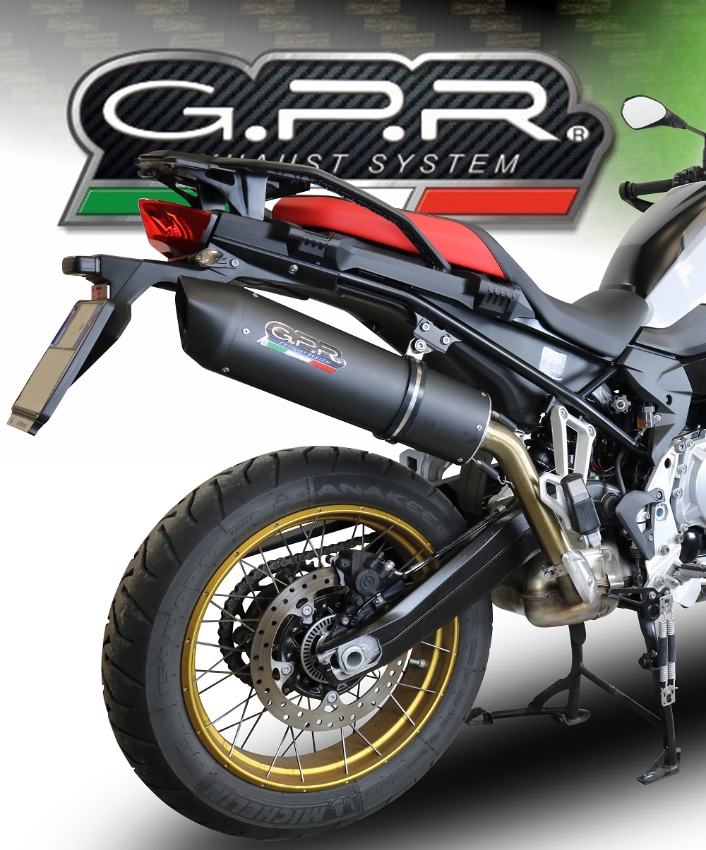 Egzoz ile uyumlu Bmw F 750 Gs 2018-2020, Furore Evo4 Nero, Egzoz yasal, onaylı, çıkarılabilir db killer ve bağlantı borulu susturucu 