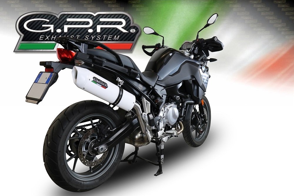 Egzoz ile uyumlu Bmw F 750 Gs 2021-2024, Albus Evo4, Egzoz yasal, onaylı, çıkarılabilir db killer ve bağlantı borulu susturucu 