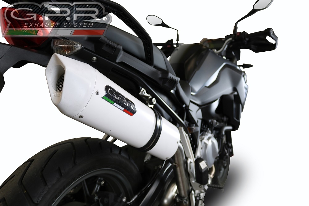 Egzoz ile uyumlu Bmw F 750 Gs 2021-2024, Albus Evo4, Egzoz yasal, onaylı, çıkarılabilir db killer ve bağlantı borulu susturucu 