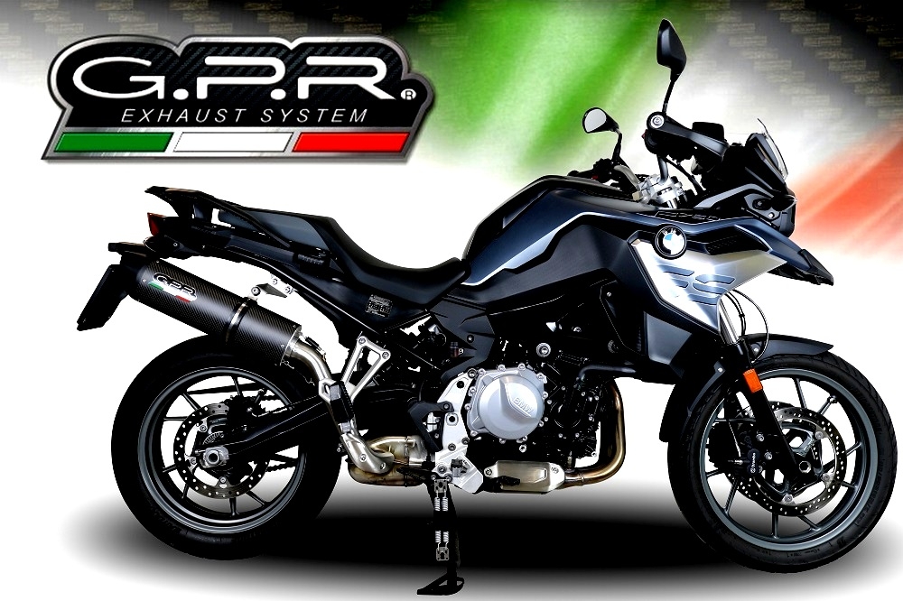 Egzoz ile uyumlu Bmw F 750 Gs 2018-2020, Furore Evo4 Nero, Egzoz yasal, onaylı, çıkarılabilir db killer ve bağlantı borulu susturucu 