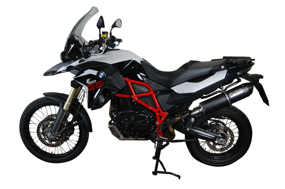 Egzoz ile uyumlu Bmw F 800 Gs 2008-2015, Furore Nero, Egzoz yasal, onaylı, çıkarılabilir db killer ve bağlantı borulu susturucu 