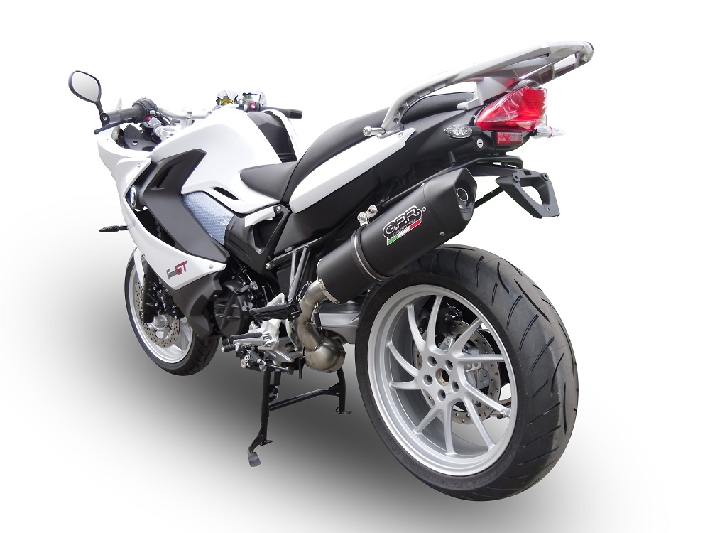 Egzoz ile uyumlu Bmw F 800 Gt 2012-2016, Furore Nero, Egzoz yasal, onaylı, çıkarılabilir db killer ve bağlantı borulu susturucu 