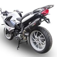 Egzoz ile uyumlu Bmw F 800 Gt 2012-2016, Furore Nero, Egzoz yasal, onaylı, çıkarılabilir db killer ve bağlantı borulu susturucu 