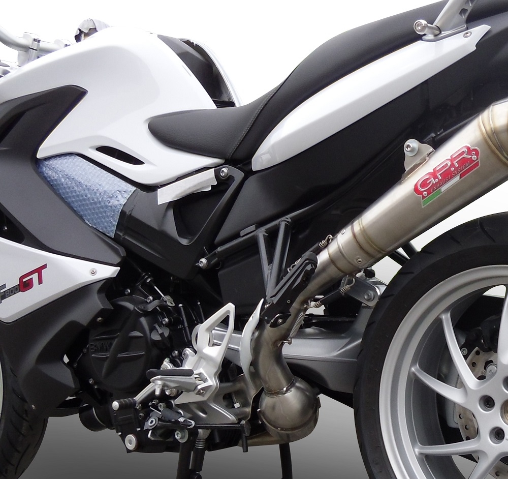Egzoz ile uyumlu Bmw F 800 Gt 2012-2016, Powercone Evo, Egzoz yasal, onaylı, çıkarılabilir db killer ve bağlantı borulu susturucu 