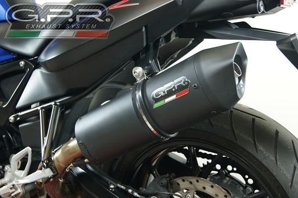 Egzoz ile uyumlu Bmw F 800 R 2015-2016, Furore Nero, Egzoz yasal, onaylı, çıkarılabilir db killer ve bağlantı borulu susturucu 