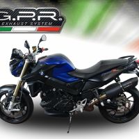 Egzoz ile uyumlu Bmw F 800 R 2015-2016, Furore Nero, Egzoz yasal, onaylı, çıkarılabilir db killer ve bağlantı borulu susturucu 