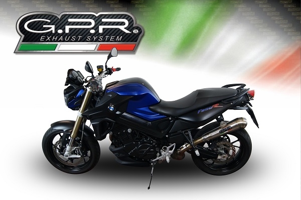 Egzoz ile uyumlu Bmw F 800 R 2017-2019, Powercone Evo, Egzoz yasal, onaylı, çıkarılabilir db killer ve bağlantı borulu susturucu 