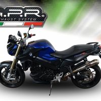 Egzoz ile uyumlu Bmw F 800 R 2017-2019, Powercone Evo, Egzoz yasal, onaylı, çıkarılabilir db killer ve bağlantı borulu susturucu 