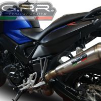 Egzoz ile uyumlu Bmw F 800 R 2017-2019, Powercone Evo, Egzoz yasal, onaylı, çıkarılabilir db killer ve bağlantı borulu susturucu 