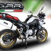 Egzoz ile uyumlu Bmw F 800 Gs 2024-2025, Albus Evo4, Egzoz yasal, onaylı, çıkarılabilir db killer ve bağlantı borulu susturucu 