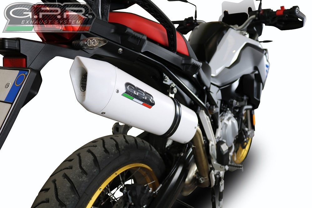 Egzoz ile uyumlu Bmw F 800 Gs 2024-2025, Albus Evo4, Egzoz yasal, onaylı, çıkarılabilir db killer ve bağlantı borulu susturucu 