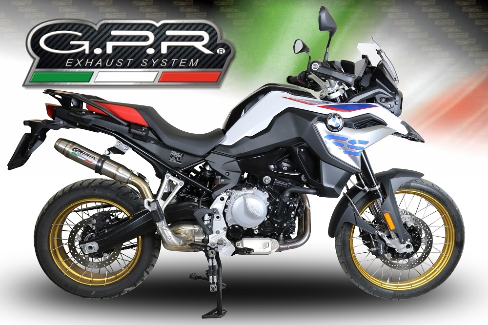 Egzoz ile uyumlu Bmw F 850 Gs -Adventure 2018-2020, Deeptone Inox, Egzoz yasal, onaylı, çıkarılabilir db killer ve bağlantı borulu susturucu 