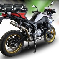 Egzoz ile uyumlu Bmw F 850 Gs -Adventure 2018-2020, Deeptone Inox, Egzoz yasal, onaylı, çıkarılabilir db killer ve bağlantı borulu susturucu 