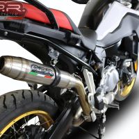 Egzoz ile uyumlu Bmw F 850 Gs -Adventure 2018-2020, Deeptone Inox, Egzoz yasal, onaylı, çıkarılabilir db killer ve bağlantı borulu susturucu 