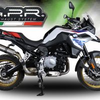 Exhaust compatible with Bmw F 850 Gs -Adventure 2021-2024, M3 Inox , Homologated legal slip-on exhaust including removable db killer and link pipe 