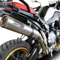 Exhaust compatible with Bmw F 850 Gs -Adventure 2021-2024, M3 Inox , Homologated legal slip-on exhaust including removable db killer and link pipe 