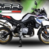 Egzoz ile uyumlu Bmw F 850 Gs -Adventure 2021-2024, Satinox , Egzoz yasal, onaylı, çıkarılabilir db killer ve bağlantı borulu susturucu 