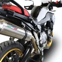 Egzoz ile uyumlu Bmw F 850 Gs -Adventure 2021-2024, Satinox , Egzoz yasal, onaylı, çıkarılabilir db killer ve bağlantı borulu susturucu 