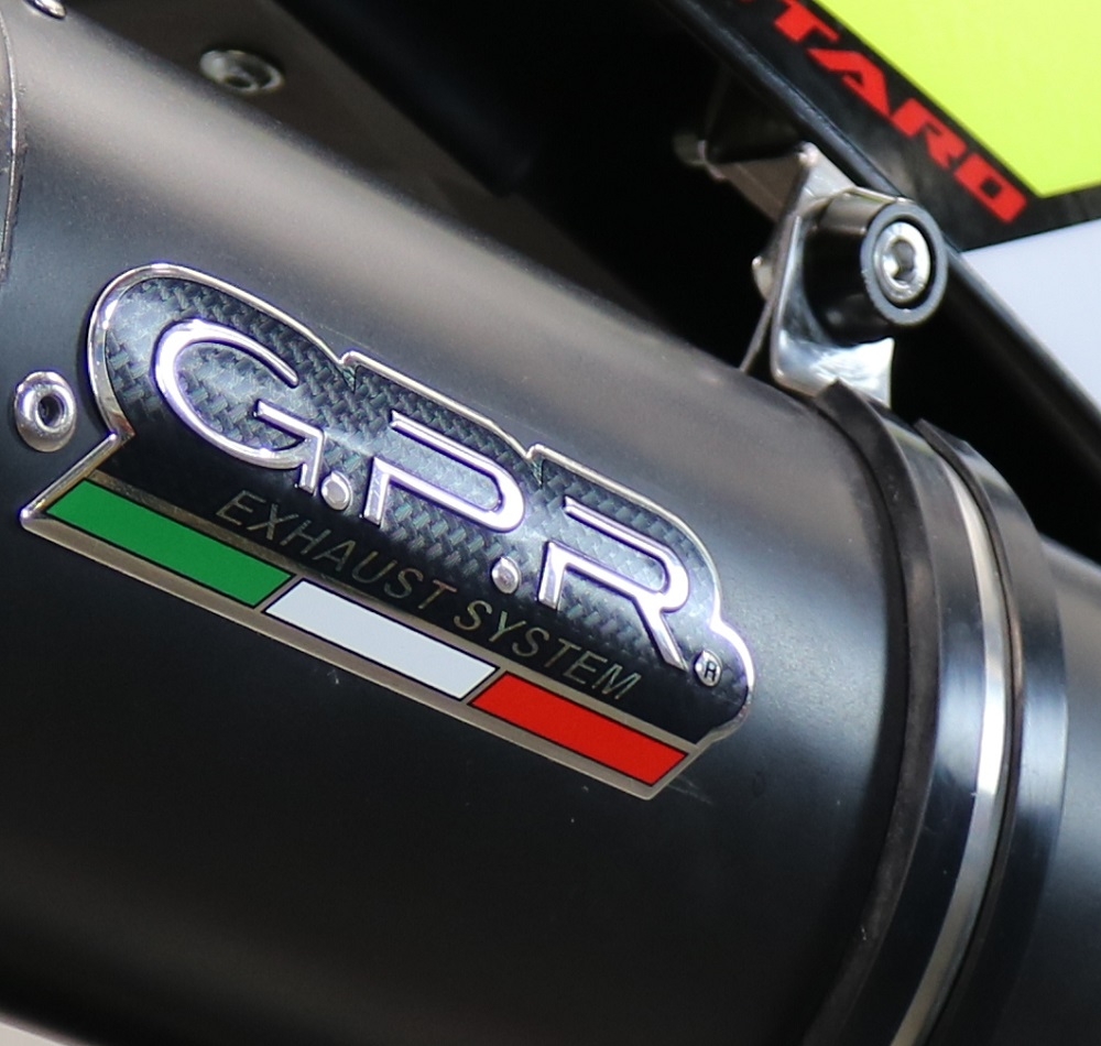Exhaust compatible with Fantic Motor XEF 125 2021-2024, Furore Evo4 Nero, Homologated legal slip-on exhaust including removable db killer and link pipe 
