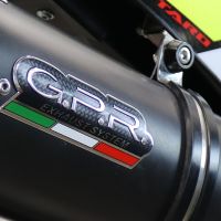Exhaust compatible with Fantic Motor XEF 125 2021-2024, Furore Evo4 Nero, Homologated legal slip-on exhaust including removable db killer and link pipe 