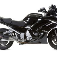 Egzoz ile uyumlu Yamaha Fjr 1300 2006-2016, Furore Nero, Homologe sistem Double Susturucu ve özel bağlantı borusu 