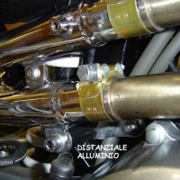 Exhaust compatible with Honda Fmx 650 2005-2008, Inox Tondo, Dual Homologated legal slip-on exhaust including removable db killers, link pipes and catalysts 