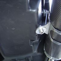 Exhaust compatible with Honda Fmx 650 2005-2008, Inox Tondo, Dual Homologated legal slip-on exhaust including removable db killers, link pipes and catalysts 