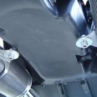 Exhaust compatible with Honda Fmx 650 2005-2008, Inox Tondo, Dual Homologated legal slip-on exhaust including removable db killers, link pipes and catalysts 