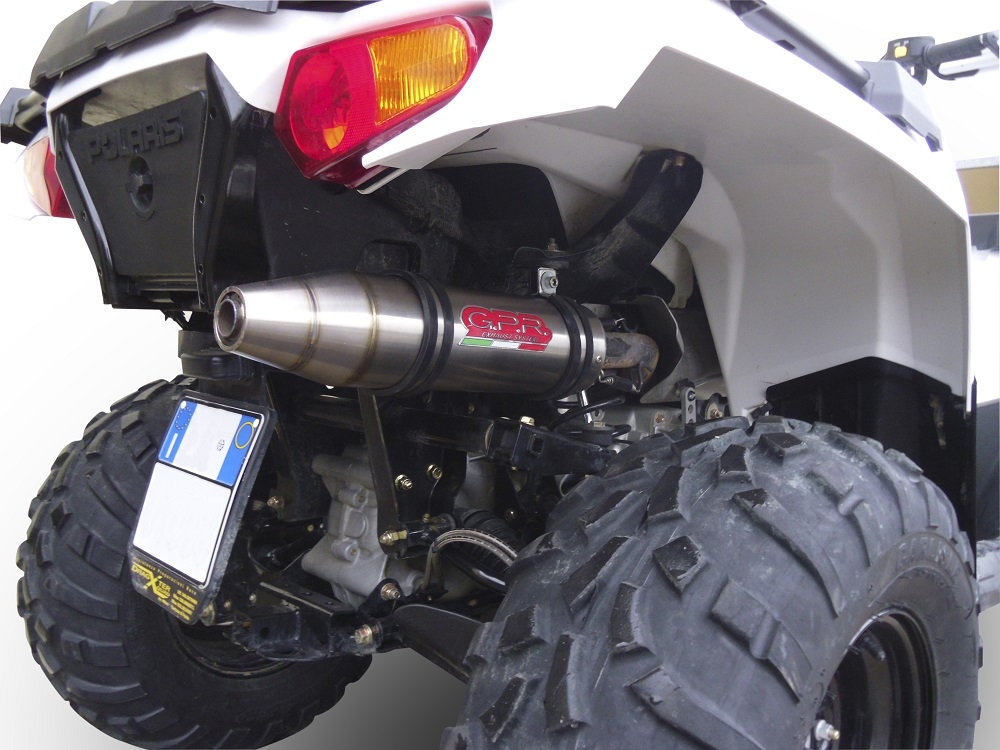 Egzoz ile uyumlu Polaris Predator 500 2003-2010, Deeptone Atv, Onaylanmış ve yasal, çıkarılabilir db öldürücü dahil tam sistem egzozu 