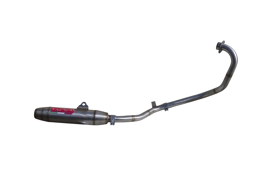 Egzoz ile uyumlu Yamaha FZ 16 Byson 160 2010-2010, Deeptone Inox, Onaylanmış ve yasal, çıkarılabilir db öldürücü dahil tam sistem egzozu 