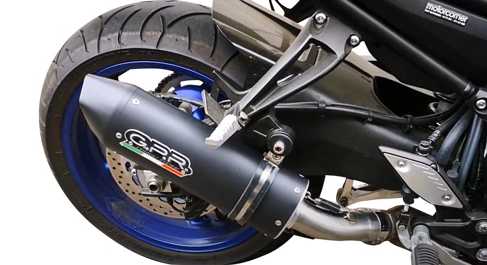 Egzoz ile uyumlu Yamaha Fz 8 2010-2016, Furore Nero, Egzoz yasal, onaylı, çıkarılabilir db killer ve bağlantı borulu susturucu 