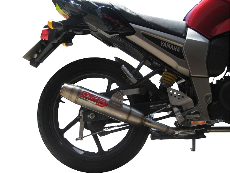 Egzoz ile uyumlu Yamaha FZ 16 Byson 160 2010-2010, Deeptone Inox, Onaylanmış ve yasal, çıkarılabilir db öldürücü dahil tam sistem egzozu 