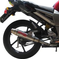 Egzoz ile uyumlu Yamaha FZ 16 Byson 160 2010-2010, Deeptone Inox, Onaylanmış ve yasal, çıkarılabilir db öldürücü dahil tam sistem egzozu 