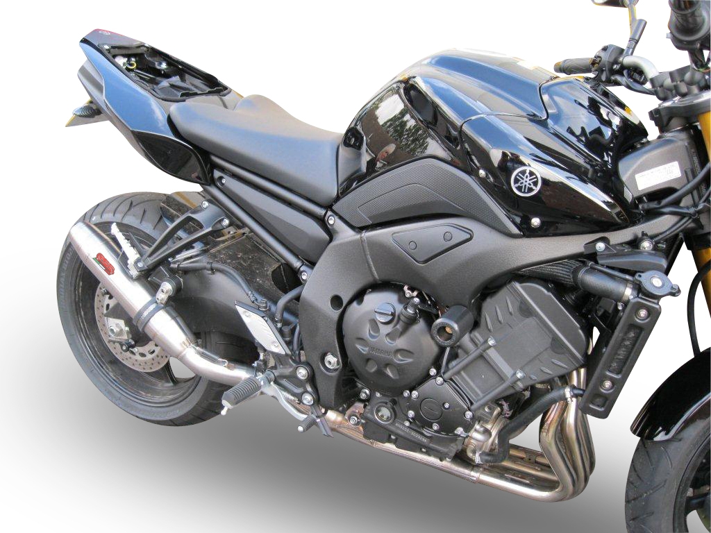 Egzoz ile uyumlu Yamaha Fz 8 2010-2016, Deeptone Inox, Egzoz yasal, onaylı, çıkarılabilir db killer ve bağlantı borulu susturucu 