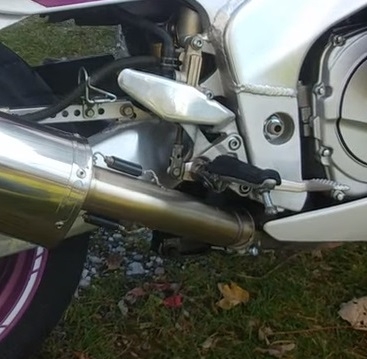 Egzoz ile uyumlu Yamaha Fzr 1000 Ex-Up 1989-1990, Trioval, Egzoz yasal, onaylı, çıkarılabilir db killer ve bağlantı borulu susturucu 